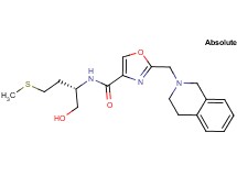 2-(3,4-dihydro-2(1H)-isoquinolinylmethyl)-N-[(1S)-1-(hydroxymethyl)-3-(methylthio)propyl]-1,3-oxazole-4-carboxamide