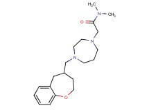 N,N-dimethyl-2-[4-(2,3,4,5-tetrahydro-1-benzoxepin-4-ylmethyl)-1,4-diazepan-1-yl]acetamide