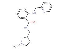 N-[(1-methylpyrrolidin-3-yl)methyl]-2-[(pyridin-2-ylmethyl)amino]benzamide
