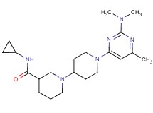 N-cyclopropyl-1'-[2-(dimethylamino)-6-methylpyrimidin-4-yl]-1,4'-bipiperidine-3-carboxamide