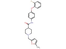 N-[4-(2-fluorophenoxy)phenyl]-1-[(5-methyl-2-furyl)methyl]-4-piperidinecarboxamide