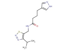 N-[(4-isopropyl-1,2,3-thiadiazol-5-yl)methyl]-4-(1H-pyrazol-4-yl)butanamide