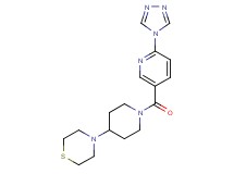 4-(1-{[6-(4H-1,2,4-triazol-4-yl)pyridin-3-yl]carbonyl}piperidin-4-yl)thiomorpholine
