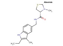(4R)-N-[(2-ethyl-3-methyl-1H-indol-5-yl)methyl]-3-methyl-1,3-thiazolidine-4-carboxamide