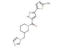 3-(1H-imidazol-1-ylmethyl)-1-{[3-(5-methyl-2-thienyl)-1H-pyrazol-5-yl]carbonyl}piperidine