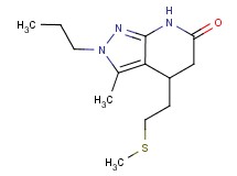 3-methyl-4-[2-(methylthio)ethyl]-2-propyl-2,4,5,7-tetrahydro-6H-pyrazolo[3,4-b]pyridin-6-one
