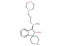 rel-(2R,3R)-3-{methyl[3-(4-morpholinyl)propyl]amino}-2,3-dihydrospiro[indene-1,4'-piperidin]-2-ol bis(trifluoroacetate) (salt)