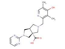 rel-(3aR,6aR)-2-[(4-hydroxy-3,5-dimethyl-2-pyridinyl)methyl]-5-(2-pyrimidinyl)hexahydropyrrolo[3,4-c]pyrrole-3a(1H)-carboxylic acid