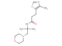 N-(1,1-dimethyl-2-morpholin-4-ylethyl)-3-(4-methyl-1,3-thiazol-5-yl)propanamide