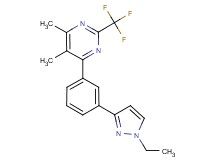 4-[3-(1-ethyl-1H-pyrazol-3-yl)phenyl]-5,6-dimethyl-2-(trifluoromethyl)pyrimidine