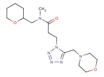 N-methyl-3-[5-(4-morpholinylmethyl)-1H-tetrazol-1-yl]-N-(tetrahydro-2H-pyran-2-ylmethyl)propanamide