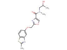 N-(2-hydroxypropyl)-N-methyl-2-{[(2-methyl-1,3-benzothiazol-5-yl)oxy]methyl}-1,3-oxazole-4-carboxamide