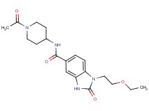 N-(1-acetylpiperidin-4-yl)-1-(2-ethoxyethyl)-2-oxo-2,3-dihydro-1H-benzimidazole-5-carboxamide