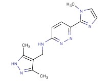 N-[(3,5-dimethyl-1H-pyrazol-4-yl)methyl]-6-(1-methyl-1H-imidazol-2-yl)pyridazin-3-amine