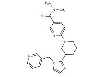 N,N-dimethyl-6-{3-[1-(pyridin-3-ylmethyl)-1H-imidazol-2-yl]piperidin-1-yl}nicotinamide