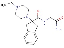 N-(2-amino-2-oxoethyl)-2-(4-ethyl-1-piperazinyl)-2-indanecarboxamide