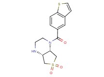 (4aR*,7aS*)-1-(1-benzothien-5-ylcarbonyl)octahydrothieno[3,4-b]pyrazine 6,6-dioxide