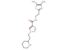 N-[2-(4,5-dimethyl-1,3-thiazol-2-yl)ethyl]-1-(2-piperidin-2-ylethyl)-1H-1,2,3-triazole-4-carboxamide