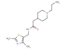 N-[(2,4-dimethyl-1,3-thiazol-5-yl)methyl]-2-(1-propyl-4-piperidinyl)acetamide