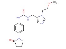 N-{[1-(2-methoxyethyl)-1H-imidazol-5-yl]methyl}-N'-[4-(2-oxopyrrolidin-1-yl)phenyl]urea