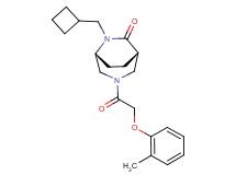 (1S*,5R*)-6-(cyclobutylmethyl)-3-[(2-methylphenoxy)acetyl]-3,6-diazabicyclo[3.2.2]nonan-7-one