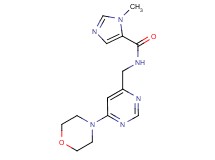 1-methyl-N-{[6-(4-morpholinyl)-4-pyrimidinyl]methyl}-1H-imidazole-5-carboxamide
