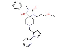 3-benzyl-1-(3-methoxypropyl)-8-{[1-(2-pyridinyl)-1H-pyrrol-2-yl]methyl}-1,3,8-triazaspiro[4.5]decane-2,4-dione