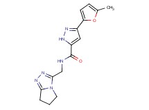N-(6,7-dihydro-5H-pyrrolo[2,1-c][1,2,4]triazol-3-ylmethyl)-3-(5-methyl-2-furyl)-1H-pyrazole-5-carboxamide