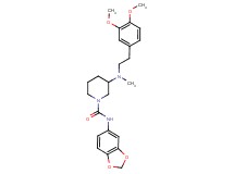 N-1,3-benzodioxol-5-yl-3-[[2-(3,4-dimethoxyphenyl)ethyl](methyl)amino]-1-piperidinecarboxamide