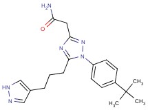 2-{1-(4-tert-butylphenyl)-5-[3-(1H-pyrazol-4-yl)propyl]-1H-1,2,4-triazol-3-yl}acetamide