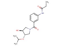 N-(3-{[(3S*,4S*)-3-hydroxy-4-isopropoxypyrrolidin-1-yl]carbonyl}phenyl)propanamide