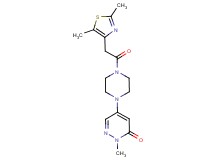 5-{4-[(2,5-dimethyl-1,3-thiazol-4-yl)acetyl]-1-piperazinyl}-2-methyl-3(2H)-pyridazinone