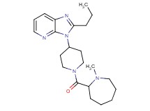 3-{1-[(1-methyl-2-azepanyl)carbonyl]-4-piperidinyl}-2-propyl-3H-imidazo[4,5-b]pyridine