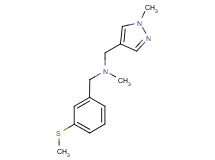 N-methyl-1-(1-methyl-1H-pyrazol-4-yl)-N-[3-(methylthio)benzyl]methanamine
