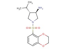 (3R*,4S*)-1-(2,3-dihydro-1,4-benzodioxin-5-ylsulfonyl)-4-isopropyl-3-pyrrolidinamine