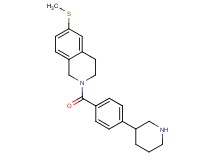 6-(methylthio)-2-(4-piperidin-3-ylbenzoyl)-1,2,3,4-tetrahydroisoquinoline