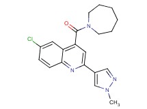 4-(azepan-1-ylcarbonyl)-6-chloro-2-(1-methyl-1H-pyrazol-4-yl)quinoline