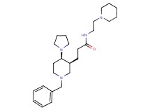 3-[(3S*,4R*)-1-benzyl-4-(1-pyrrolidinyl)-3-piperidinyl]-N-[2-(1-piperidinyl)ethyl]propanamide