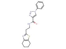 1-phenyl-N-[2-(4,5,6,7-tetrahydro-1,3-benzothiazol-2-yl)ethyl]-1H-1,2,3-triazole-4-carboxamide