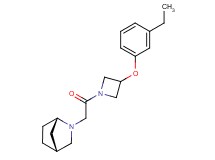 (1S*,4R*)-2-{2-[3-(3-ethylphenoxy)-1-azetidinyl]-2-oxoethyl}-2-azabicyclo[2.2.1]heptane