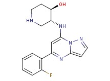 rel-(3R,4R)-3-{[5-(2-fluorophenyl)pyrazolo[1,5-a]pyrimidin-7-yl]amino}-4-piperidinol hydrochloride