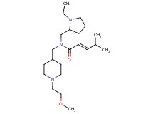 (2E)-N-[(1-ethyl-2-pyrrolidinyl)methyl]-N-{[1-(2-methoxyethyl)-4-piperidinyl]methyl}-4-methyl-2-pentenamide