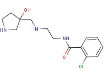 2-chloro-N-(2-{[(3-hydroxy-3-pyrrolidinyl)methyl]amino}ethyl)benzamide dihydrochloride