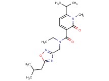 N-ethyl-N-[(5-isobutyl-1,2,4-oxadiazol-3-yl)methyl]-6-isopropyl-1-methyl-2-oxo-1,2-dihydropyridine-3-carboxamide
