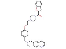 (4-{2-[4-(2,3-dihydro-1-benzofuran-2-ylcarbonyl)-1-piperazinyl]ethoxy}benzyl)methyl(6-quinolinylmethyl)amine