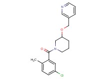 3-({[1-(5-chloro-2-methylbenzoyl)-3-piperidinyl]oxy}methyl)pyridine