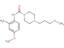 N-(4-methoxy-2-methylphenyl)-4-(3-methoxypropyl)piperazine-1-carboxamide