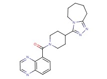 3-[1-(5-quinoxalinylcarbonyl)-4-piperidinyl]-6,7,8,9-tetrahydro-5H-[1,2,4]triazolo[4,3-a]azepine