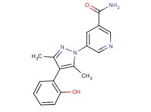 5-[4-(2-hydroxyphenyl)-3,5-dimethyl-1H-pyrazol-1-yl]nicotinamide