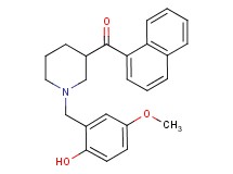 [1-(2-hydroxy-5-methoxybenzyl)-3-piperidinyl](1-naphthyl)methanone